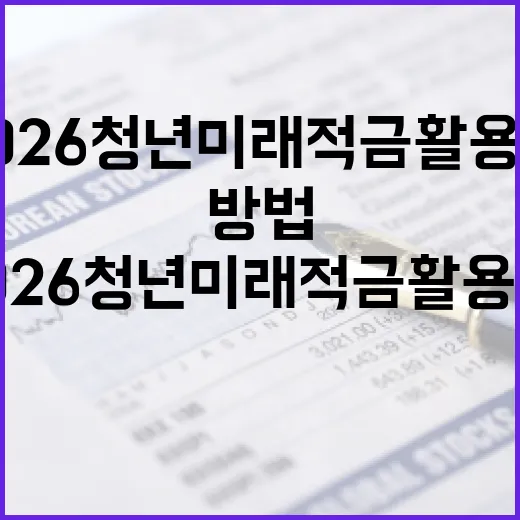 2026 청년미래적금 활용법: 미래를 준비하는 스마트한 방법 - 요약