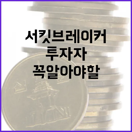 서킷브레이커 이해하기: 투자자라면 꼭 알아야 할 것들 - 요약