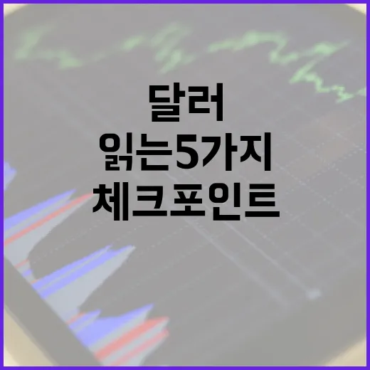 달러 방향을 읽는 5가지 체크포인트 - 요약