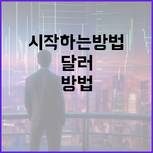 달러를 처음 모으려면 이렇게 시작하는 방법 - 요약