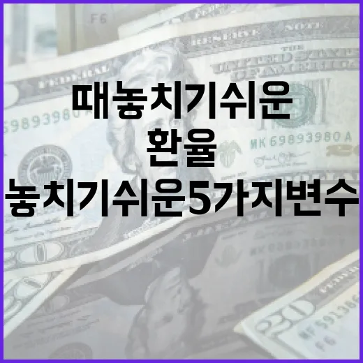 태국환율을 볼 때 놓치기 쉬운 5가지 변수 - 요약