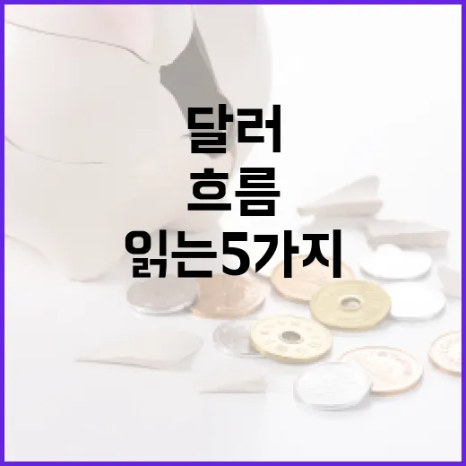 달러 흐름을 읽는 5가지 기준 - 요약
