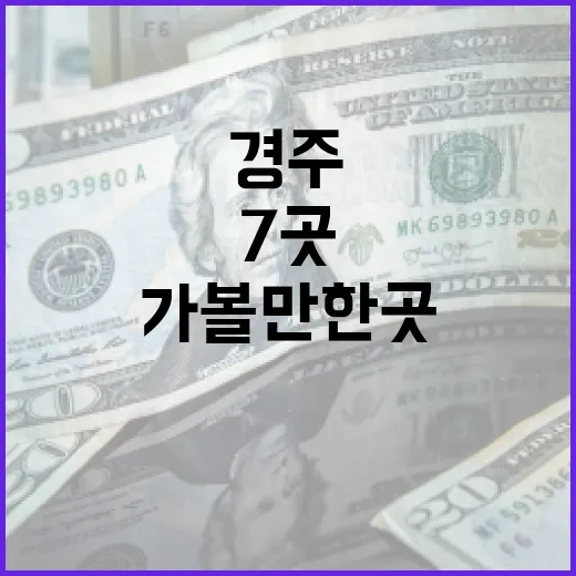 경주가볼만한곳 7곳, 처음 가도 실패 확률 낮은 동선 - 요약