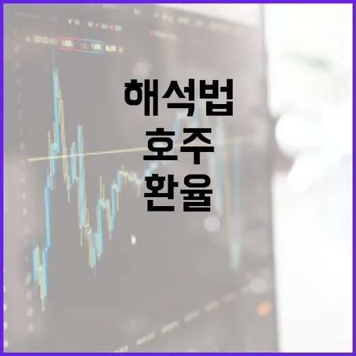 호주환율을 움직이는 5가지 변수와 900원대 해석법 - 요약