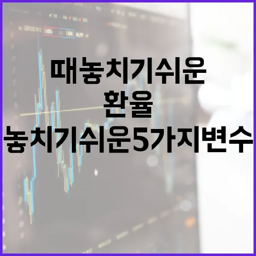 태국환율을 볼 때 놓치기 쉬운 5가지 변수 - 요약