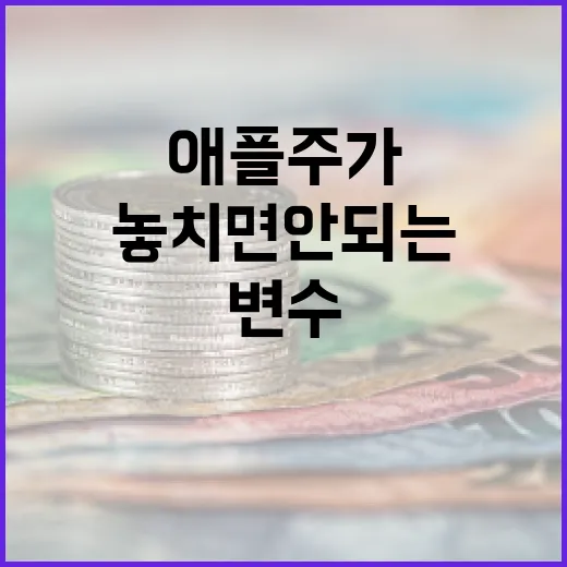 애플주가를 볼 때 놓치면 안 되는 5가지 변수 - 요약