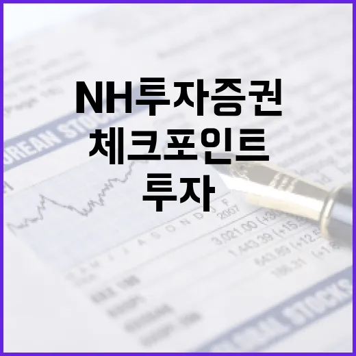 NH투자증권을 볼 때 놓치면 안 되는 5가지 체크포인트 - 요약