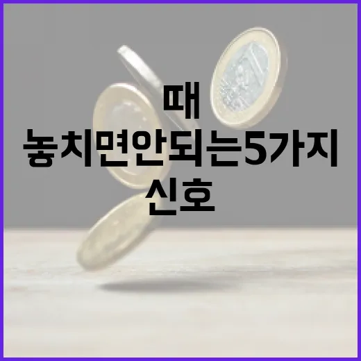 키움증권을 볼 때 놓치면 안 되는 5가지 시장 신호 - 요약