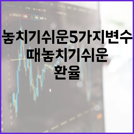 홍콩환율을 볼 때 놓치기 쉬운 5가지 변수 - 요약