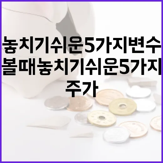 엔비디아주가를 볼 때 놓치기 쉬운 5가지 변수 - 요약