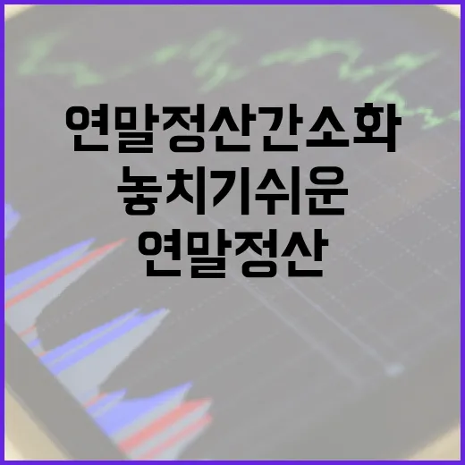 연말정산간소화에서 놓치기 쉬운 7가지 숫자와 판단 기준 - 요약