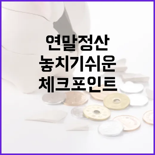 연말정산간소화에서 놓치기 쉬운 5가지 체크포인트 - 요약