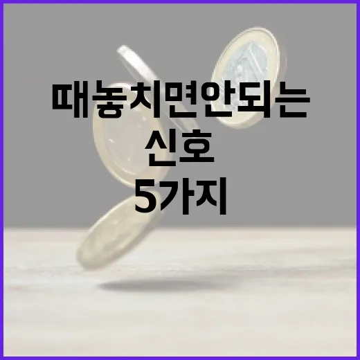 KOSPI를 볼 때 놓치면 안 되는 5가지 신호 - 요약