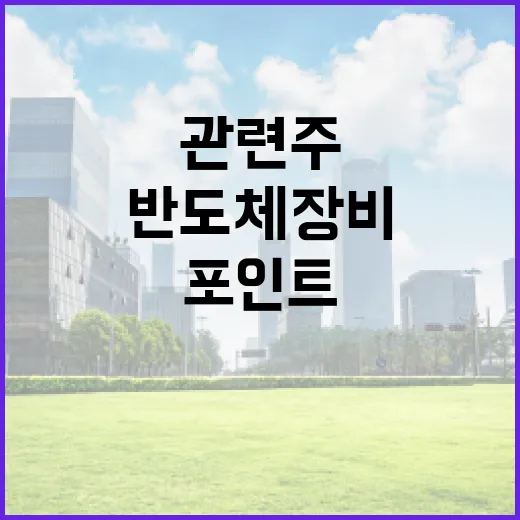 반도체 장비 관련주를 볼 때 놓치기 쉬운 5가지 포인트 - 요약