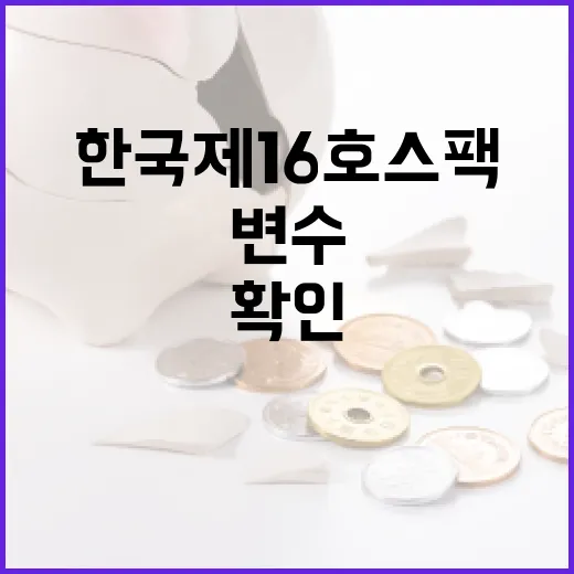 한국제16호스팩을 볼 때 확인할 5가지 변수 - 요약