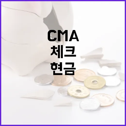 CMA를 현금 주차장으로 볼 때 체크할 5가지 기준 - 요약