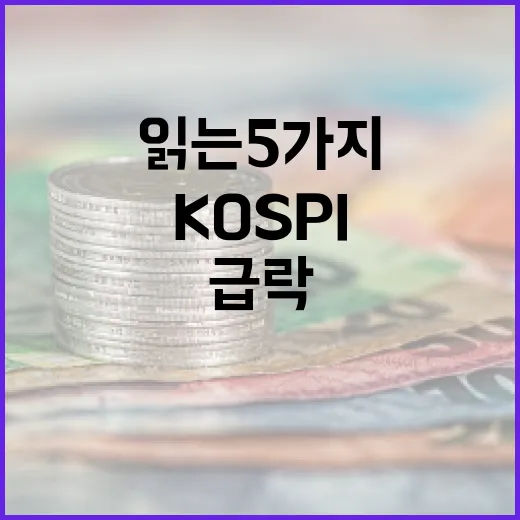 KOSPI 급락을 읽는 5가지 관찰 포인트 - 요약