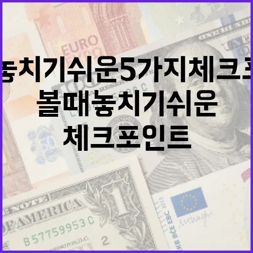 실시간환율을 볼 때 놓치기 쉬운 5가지 체크포인트 - 요약