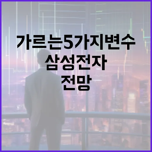 삼성전자주식전망을 가르는 5가지 변수 - 요약