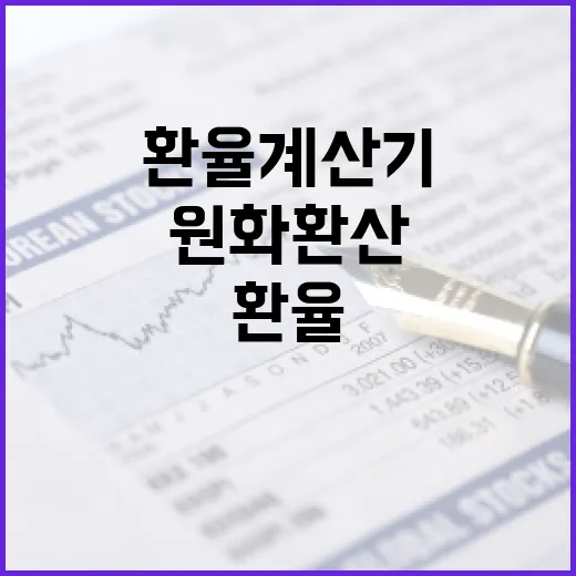 환율계산기 제대로 쓰는 5가지 기준: 원화 환산보다 중요한 시장 맥락 - 요약