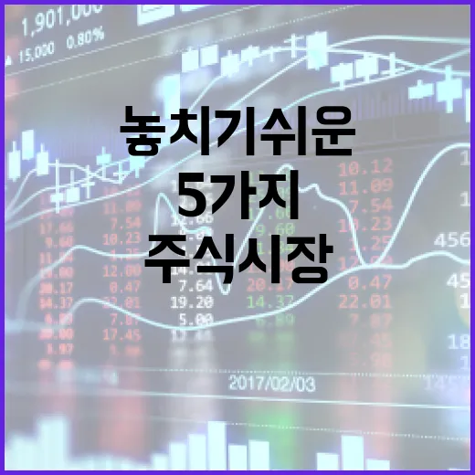 주식 시장을 읽을 때 놓치기 쉬운 5가지 흐름 - 요약