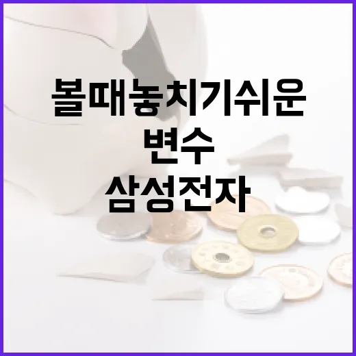 삼성전자주가를 볼 때 놓치기 쉬운 5가지 변수 - 요약