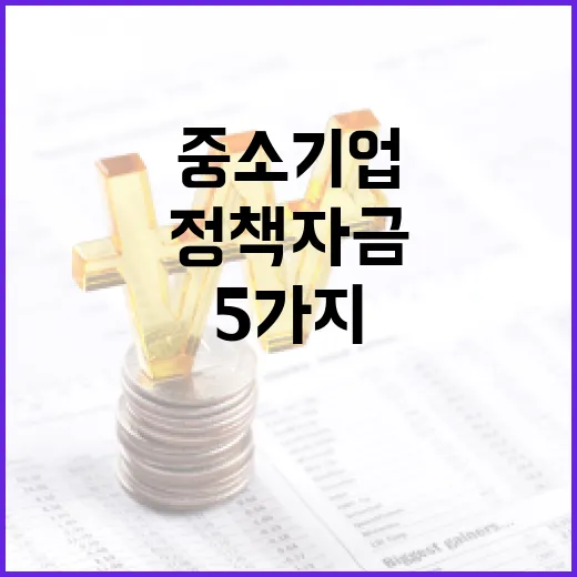 중소기업정책자금 판단할 때 보는 5가지 기준 - 요약