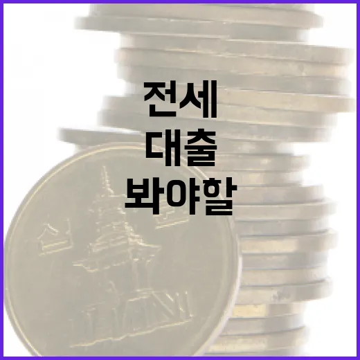 전세대출금리 판단할 때 먼저 봐야 할 5가지 숫자 - 요약