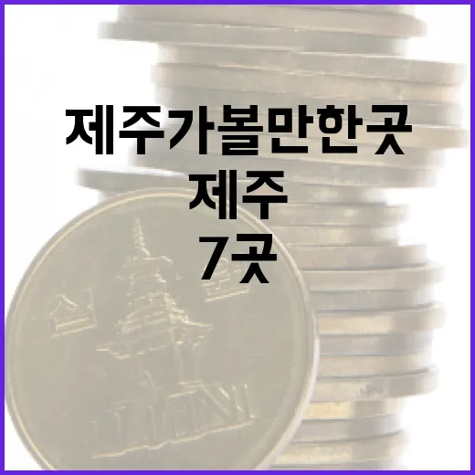 제주가볼만한곳 7곳을 고르는 3단계 동선 전략 - 요약
