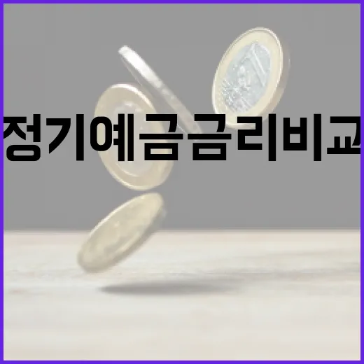 정기예금금리비교 전 체크해야 할 5가지 기준 - 요약