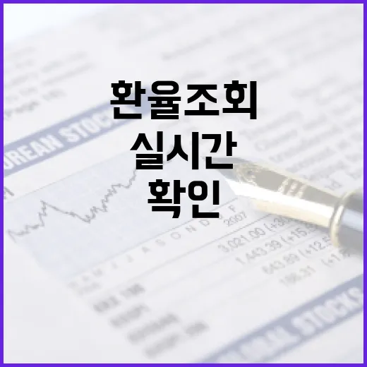 실시간환율조회 전에 확인할 5가지 기준 - 요약