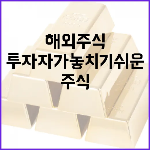해외주식 투자자가 놓치기 쉬운 5가지 시장 변수 - 요약