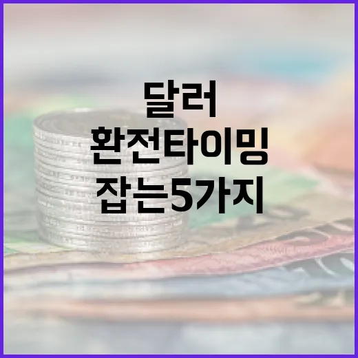 달러환전 타이밍을 잡는 5가지 기준 - 요약