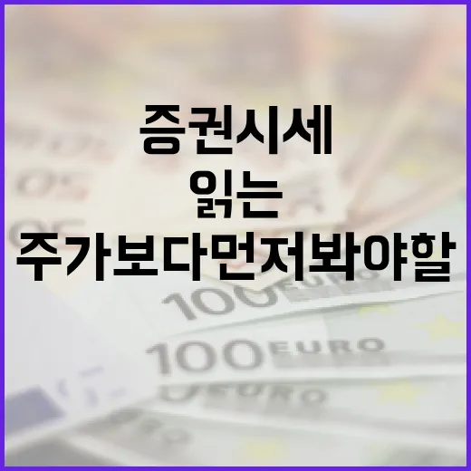증권시세를 읽는 5가지 기준: 주가보다 먼저 봐야 할 흐름 - 요약