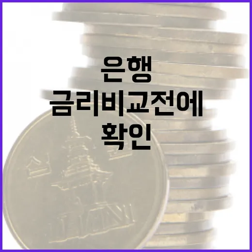 은행금리비교 전에 확인할 5가지 숫자와 판단 기준 - 요약
