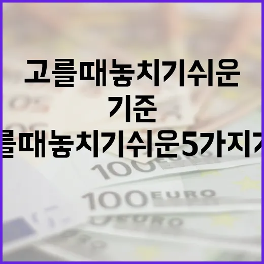 CMA계좌를 고를 때 놓치기 쉬운 5가지 기준 - 요약