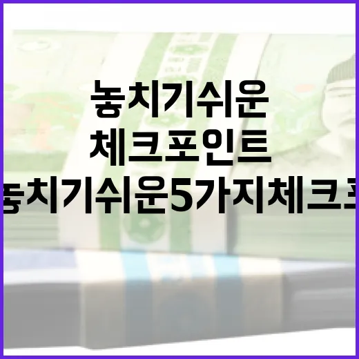 ISA서민형을 볼 때 놓치기 쉬운 5가지 체크포인트 - 요약
