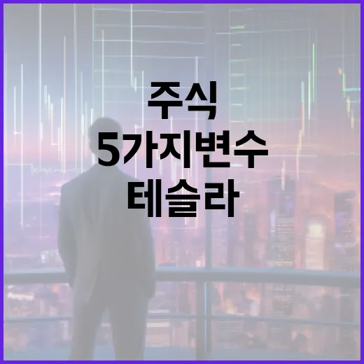 테슬라주식이 다시 흔들릴 수 있는 5가지 변수 - 요약