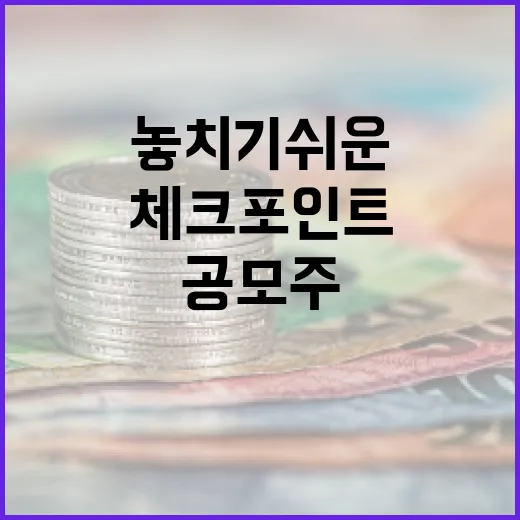 공모주일정 볼 때 놓치기 쉬운 5가지 체크포인트 - 요약
