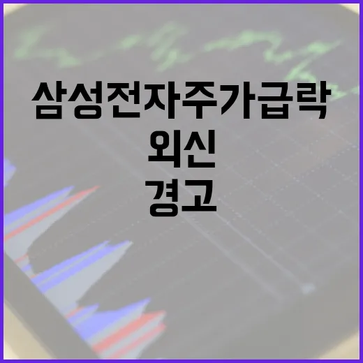 삼성전자 주가 급락을 읽는 3가지 외신 경고 - 요약