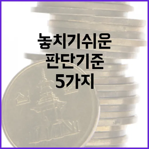 배당금을 볼 때 놓치기 쉬운 5가지 판단 기준 - 요약