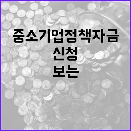 중소기업정책자금 판단 전 보는 5가지 숫자와 신청 포인트 - 요약