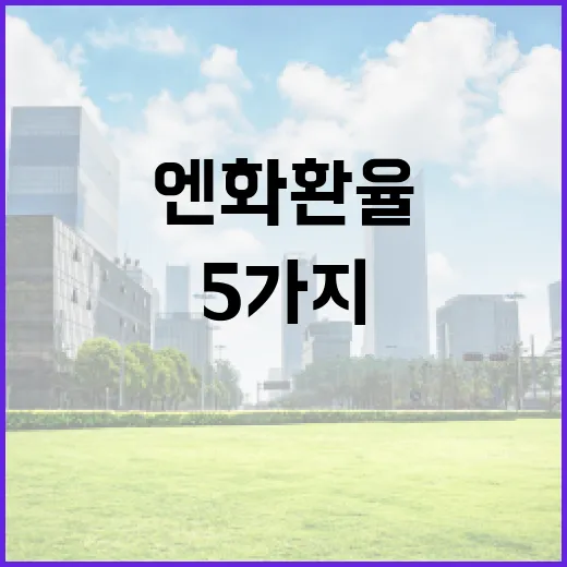 엔화환율을 볼 때 놓치면 안 되는 5가지 숫자 - 요약