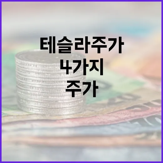 테슬라주가를 볼 때 놓치면 안 되는 4가지 변수 - 요약