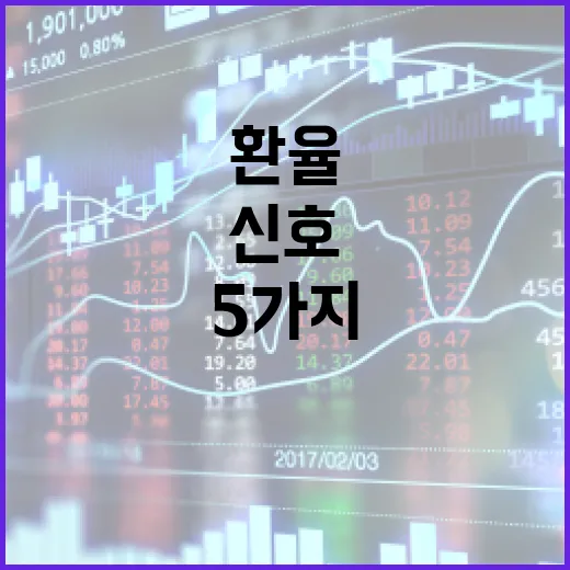 실시간환율을 읽을 때 먼저 보는 5가지 신호 - 요약