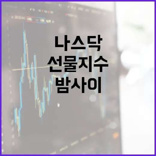 나스닥선물지수 읽는 5가지 기준: 밤사이 미국장이 흔들릴 때 보는 순서 - 요약