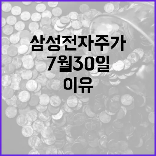 삼성전자 주가가 7월 30일을 기다리는 5가지 이유 - 요약