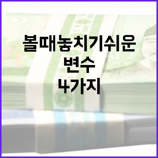 바트환율을 볼 때 놓치기 쉬운 4가지 변수 - 요약
