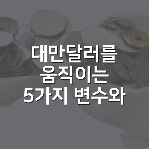 대만달러를 움직이는 5가지 변수와 원화 투자자가 봐야 할 포인트 - 요약