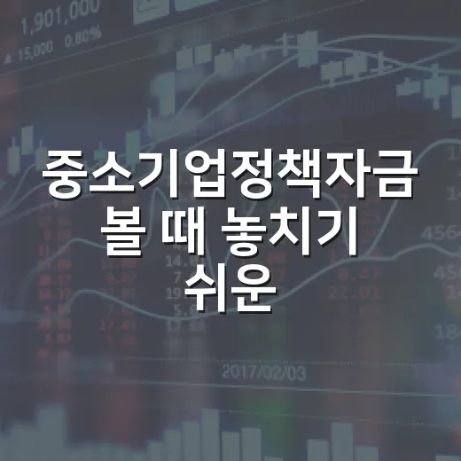 중소기업정책자금 볼 때 놓치기 쉬운 5가지 판단 기준 - 요약